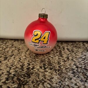 Nascar Jeff Gordon 24 Glass Christmas Ornament